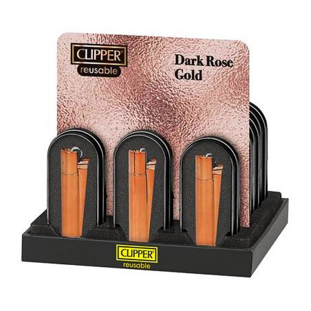 Bricheta Clipper Metal Dark Gold Rose