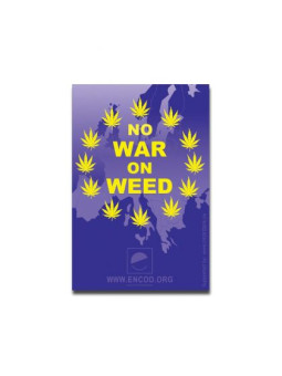 Pungi Zip-Lock 'No War On Weed' 40x60mm. - x100buc.