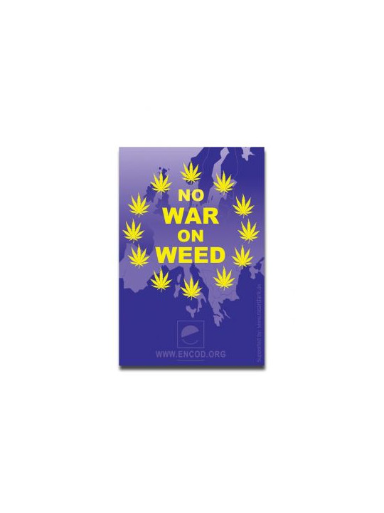 Pungi Zip-Lock 'No War On Weed' 40x60mm. - x100buc.