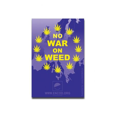 Pungi Zip-Lock 'No War On Weed' 40x60mm. - x100buc.
