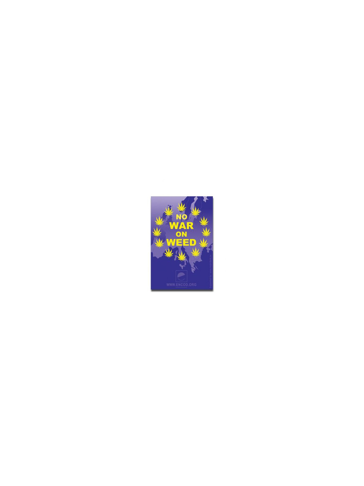 Pungi Zip-Lock 'No War On Weed' 40x60mm. - x100buc.