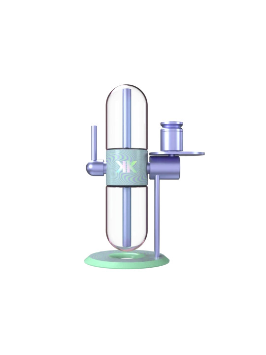 Bong 'Stündenglass Gravity Hookah' Khalifa Violet/Mint -400mm