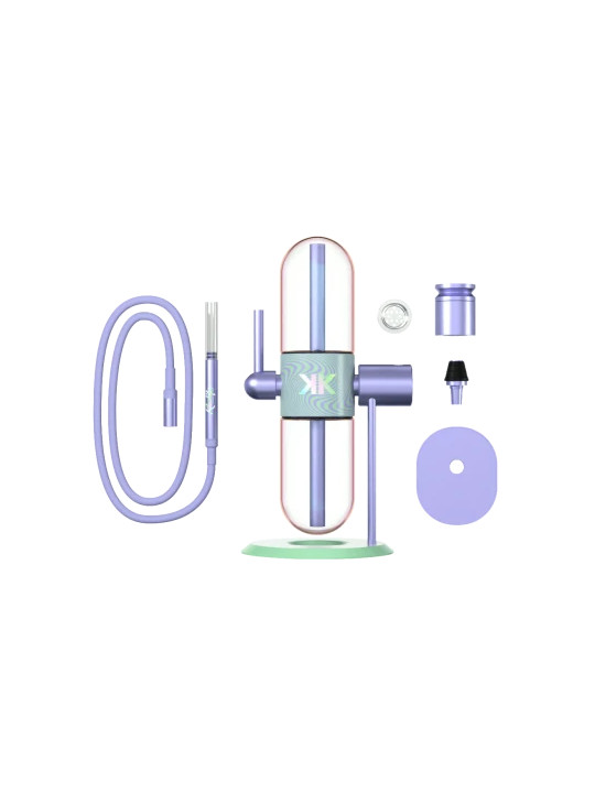 Bong 'Stündenglass Gravity Hookah' Khalifa Violet/Mint -400mm
