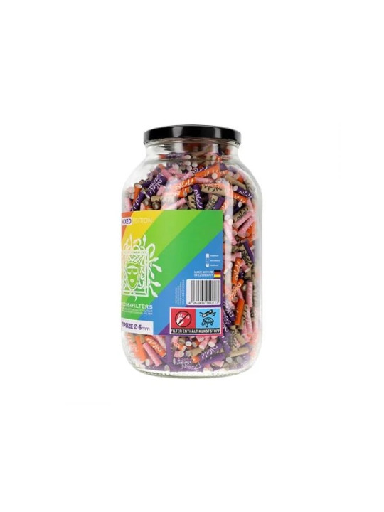Filtru Carbon Medusa Slim Celuloza Mixed 6mm x2222buc