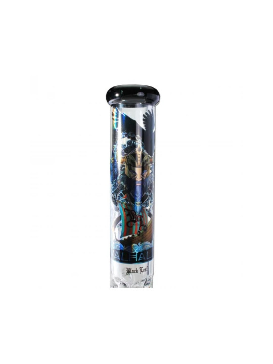 Bong 'Black Leaf' Boxed Perco VALHALLA