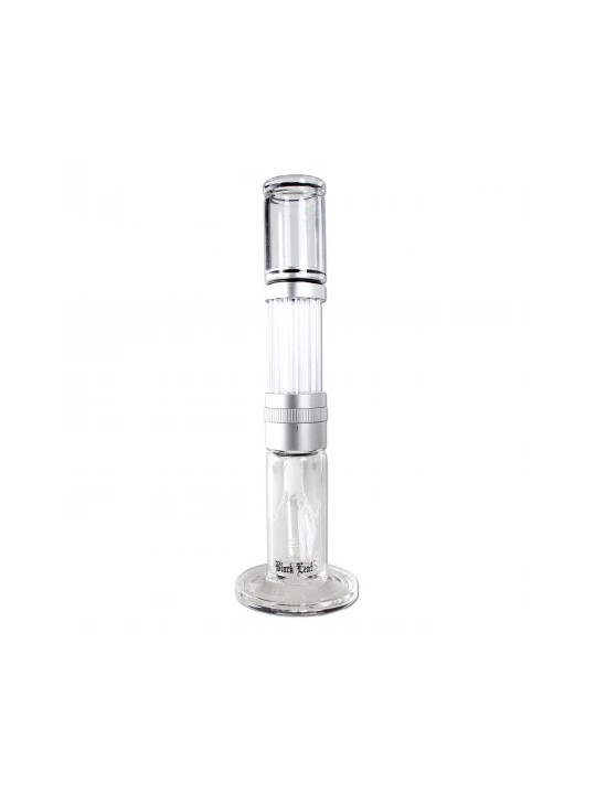 Bong 'Black Leaf' Glass KIT silver
