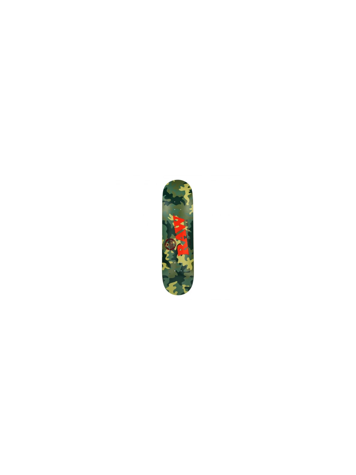 RAW Skateboard deck Camo & Black 80x22 cm