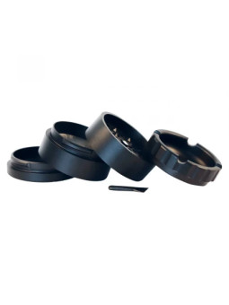 Grinder Ashtray Hammercraft X Raw Aluminium 4 parti Ø-60mm