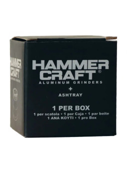 Grinder Ashtray Hammercraft X Raw Aluminium 4 parti Ø-60mm