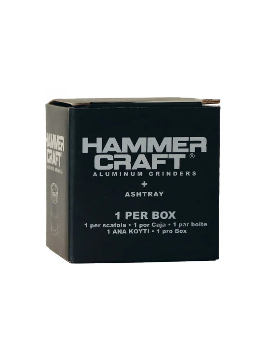Grinder Ashtray Hammercraft X Raw Aluminium 4 parti Ø-60mm