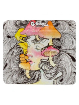 Pungi Zipp Anti-miros Banksy 'Mushroom Lady' 90x80 mm
