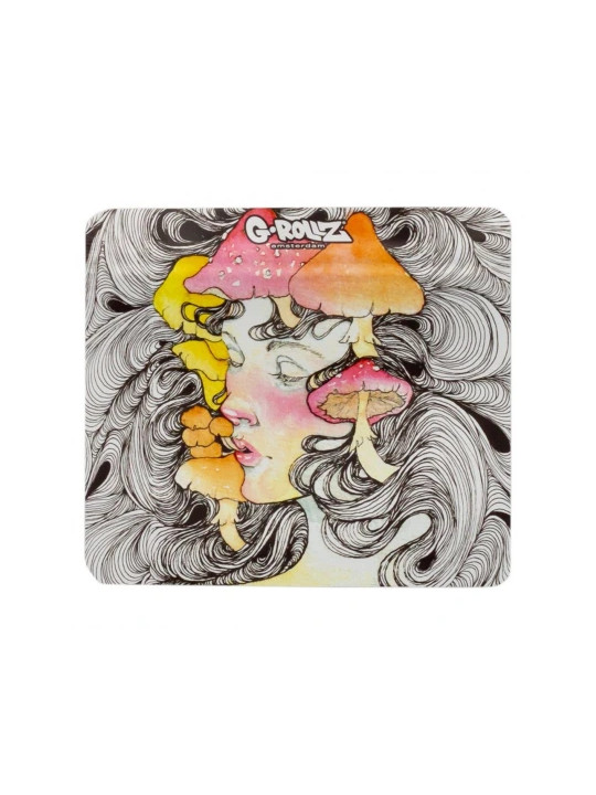 Pungi Zipp Anti-miros Banksy 'Mushroom Lady' 90x80 mm