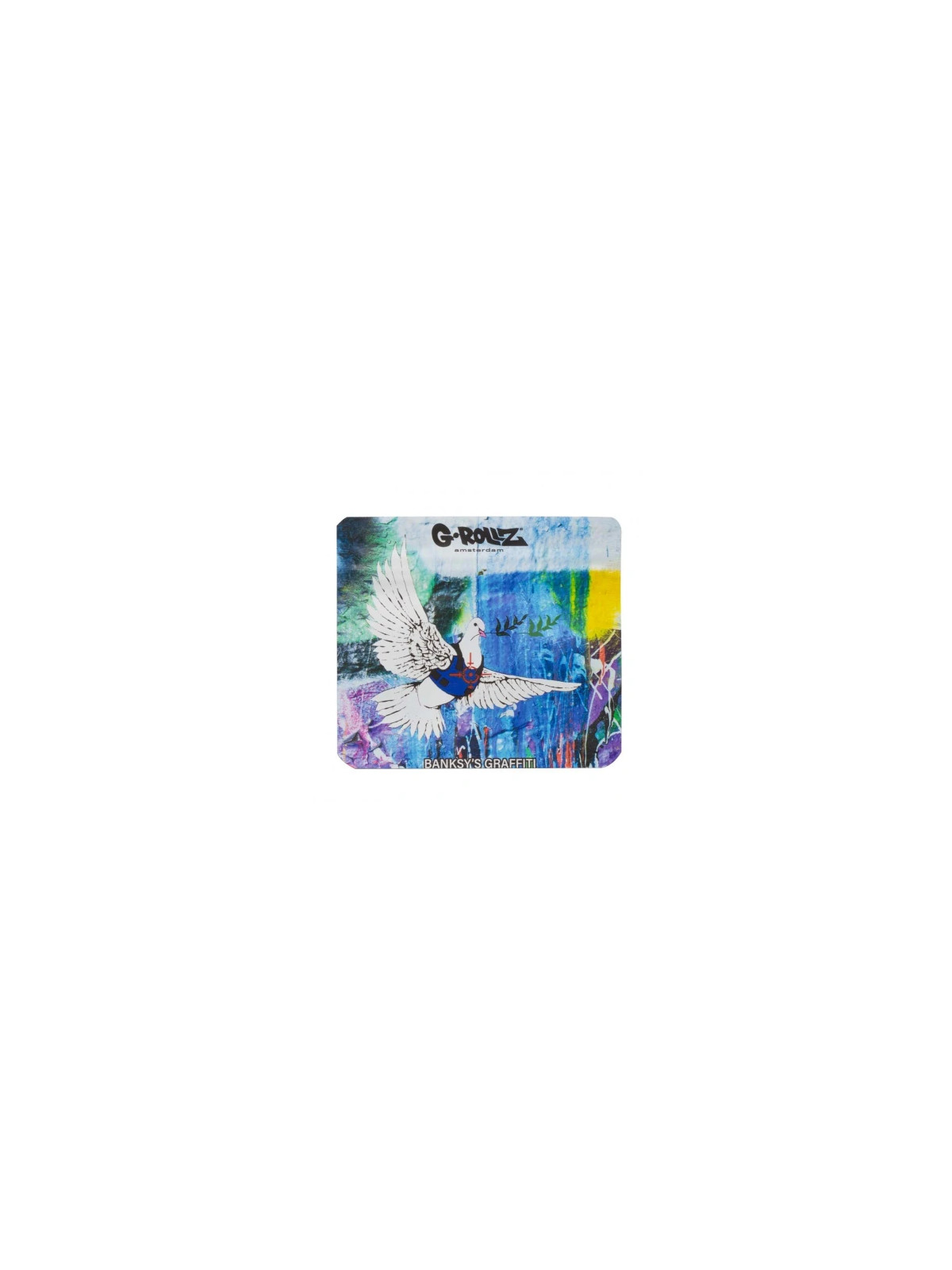 Pungi Zipp Anti-miros Banksy 'Dove' 90x80 mm
