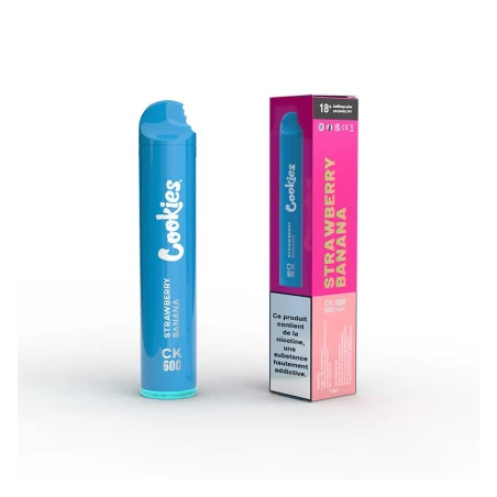 Vape Cookies Strawberry Banana 600 Puff Nicotina 2%