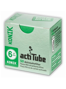 Filtru Carbon actiTube Konik Extra Slim 6mm x50buc