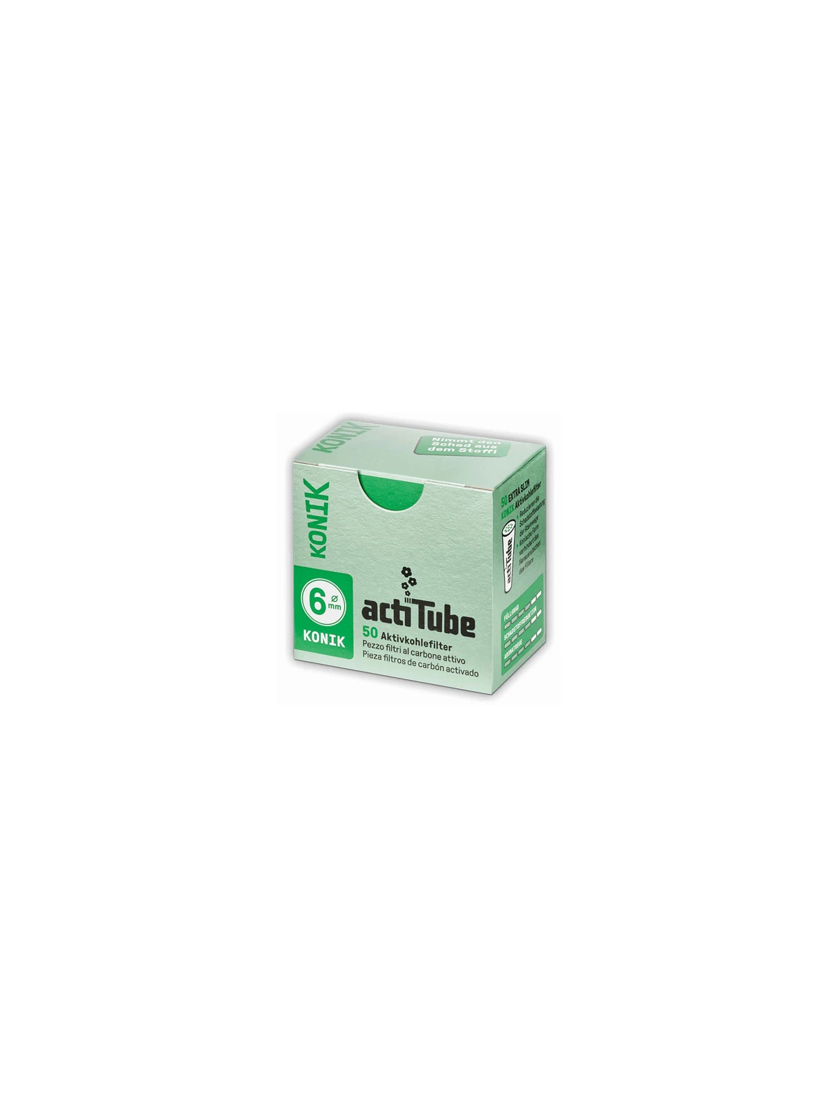 Filtru Carbon actiTube Konik Extra Slim 6mm x50buc