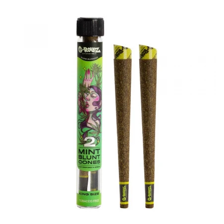 Blunt Prerulat G-Rollz Infuzate cu Terpeni Menta x2