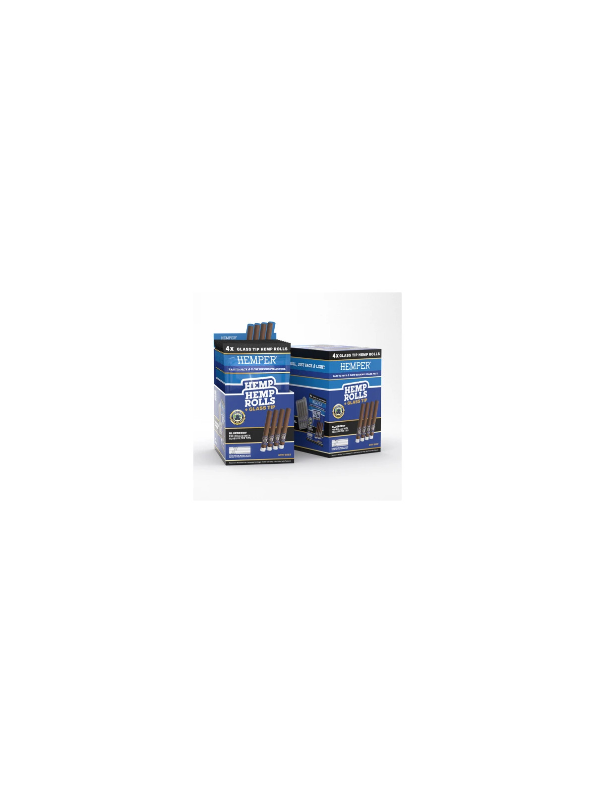Blunt Prerulat Hemper Mini cu Filtru de Sticla Blueberry x4
