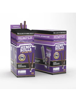 Blunt Prerulat Hemper Mini cu Filtru de Sticla Grape x2