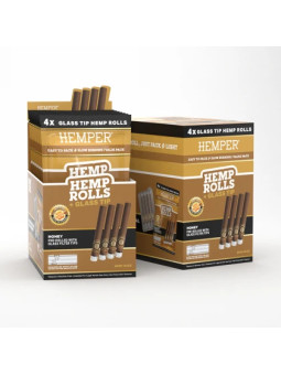 Blunt Prerulat Hemper Mini cu Filtru de Sticla Honey x4