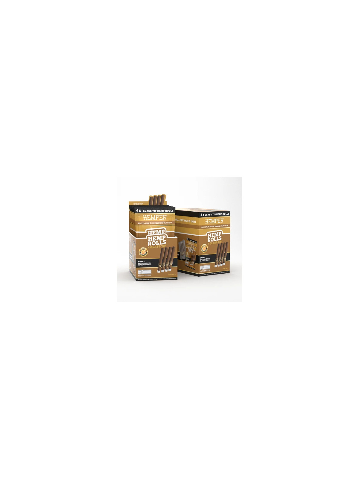 Blunt Prerulat Hemper Mini cu Filtru de Sticla Honey x4