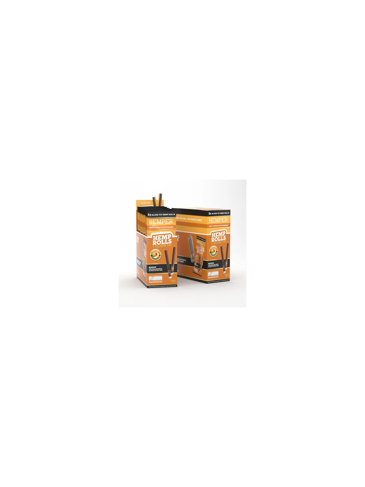 Blunt Prerulat Hemper KS cu Filtru de Sticla Mango x2