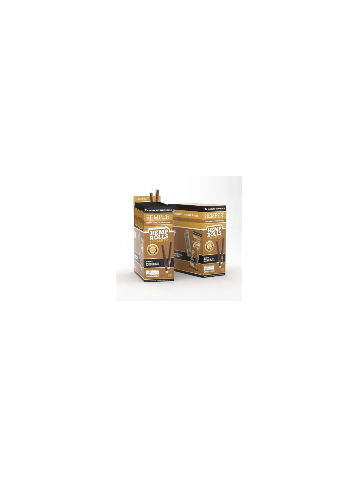 Blunt Prerulat Hemper KS cu Filtru de Sticla Honey x2