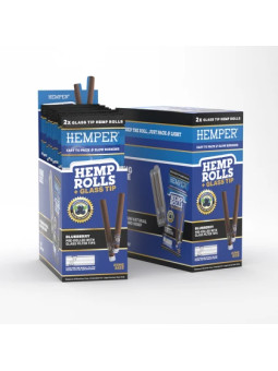 Blunt Prerulat Hemper KS cu Filtru de Sticla Blueberry x2