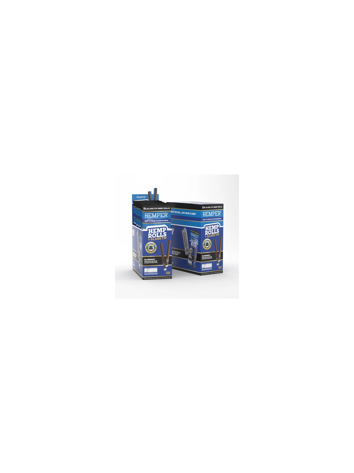Blunt Prerulat Hemper KS cu Filtru de Sticla Blueberry x2