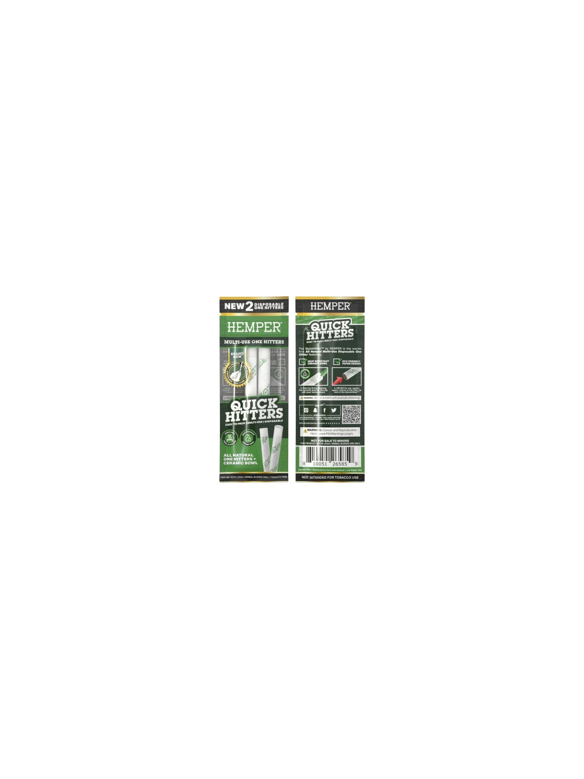 Quick Hitter Hemper No Flavor x 2