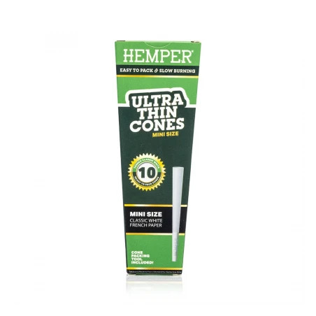 Conuri Prerulate Hemper Classic Mini Alb x10
