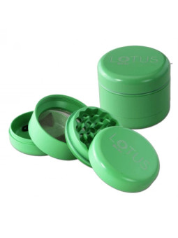 Grinder Non Stick Ceramic Black Leaf Lotus Fistic 4-part Ø-55/51mm