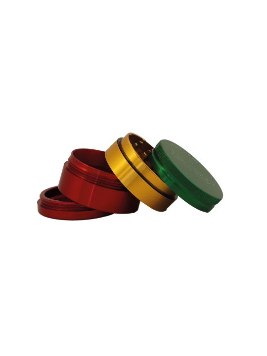 Grinder Hammercraft X Raw Aluminium Rasta 4 parti Ø-55mm