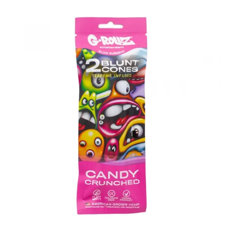 Blunt Prerulat G-Rollz Infuzate cu Terpeni Candy Crunched x2