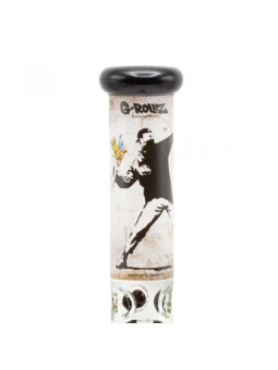 Bong G-Rollz Banksy's Graffiti 'Flower Thrower' - Percolator H:50cm