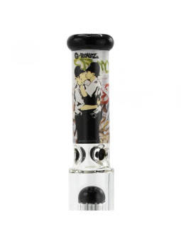 Bong G-Rollz Banksy's Graffiti 'Cop on cop' - 8-Arm Percolator H:50cm