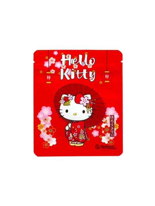 G-rollz Pungi Zip anti-miros 'Hello Kitty Red Kimono' 100x125 mm