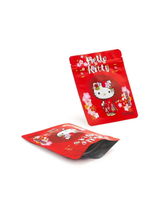 G-rollz Pungi Zip anti-miros 'Hello Kitty Red Kimono' 100x125 mm