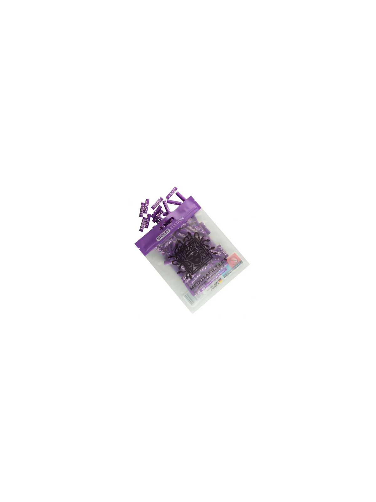 Filtru Carbon Medusa Slim Celuloza Violet 6mm x100buc