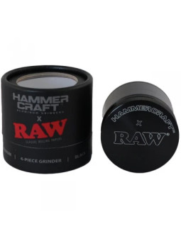 Grinder Hammercraft X Raw Aluminium 4 parti Ø-50mm