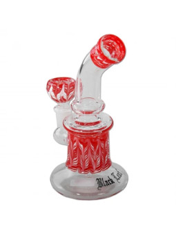 Black Leaf Glass Bubbler 170mm