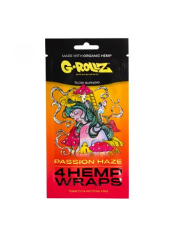 G-Rollz Foite de Blunt din canepa 'Passion Haze' aroma fructul pasiunii x4buc