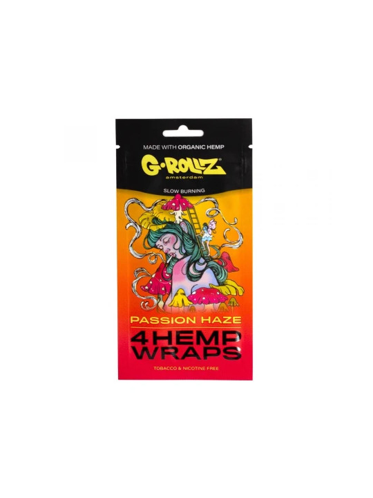 G-Rollz Foite de Blunt din canepa 'Passion Haze' aroma fructul pasiunii x4buc
