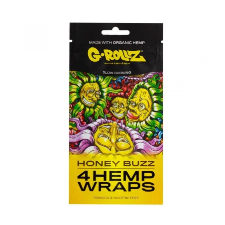 G-Rollz Foite de Blunt din canepa 'Honey Buzz' aroma miere x4buc