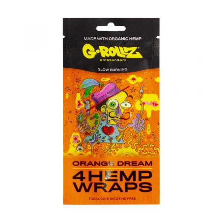 G-Rollz Foite de Blunt din canepa 'Orange Dream' aroma portocale x4buc