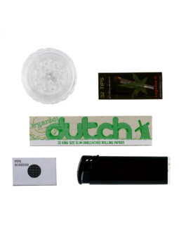 Greenline Bong Set 1xBong - 1xGrinder - 1xlighter - 5x site