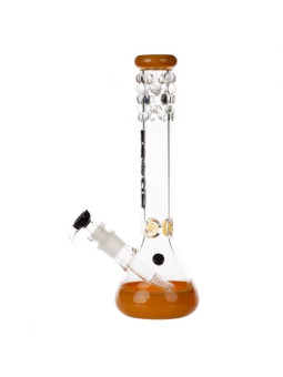 Bong Grace Glass Pearl Glass Yellow - H:40cm