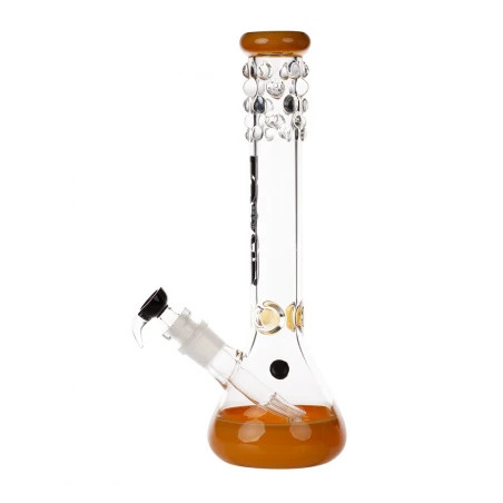Bong Grace Glass Pearl Glass Yellow - H:40cm