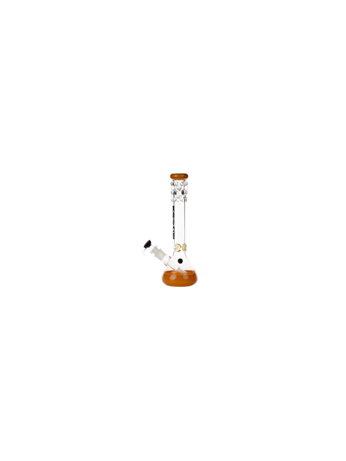 Bong Grace Glass Pearl Glass Yellow - H:40cm