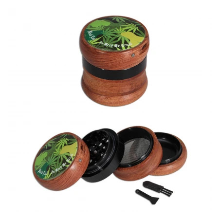 Black Leaf Grinder LED 4part Ø-63mm